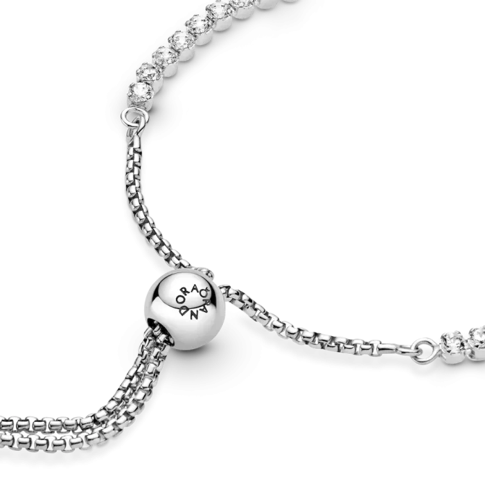 Sparkling Slider Tennis Bracelet - Image 4