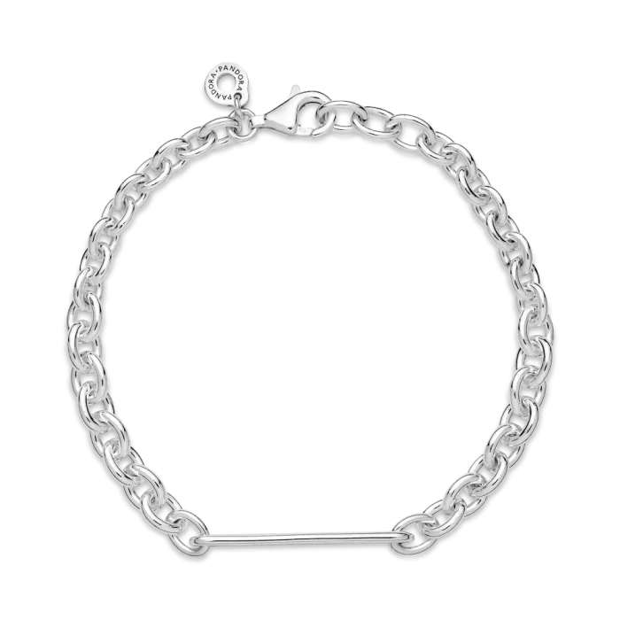 Engravable Bar Link Bracelet - Image 6