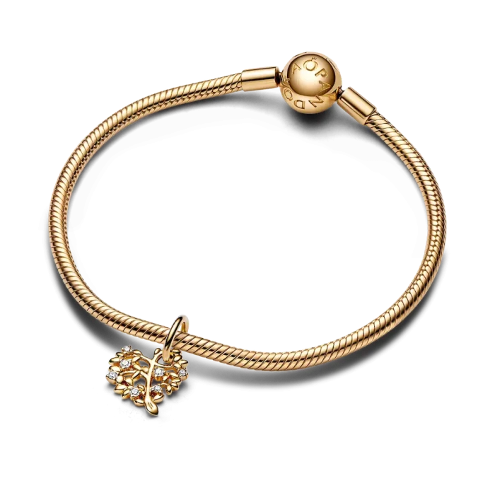 Sparkling Heart & Family Tree Dangle Charm - Image 4