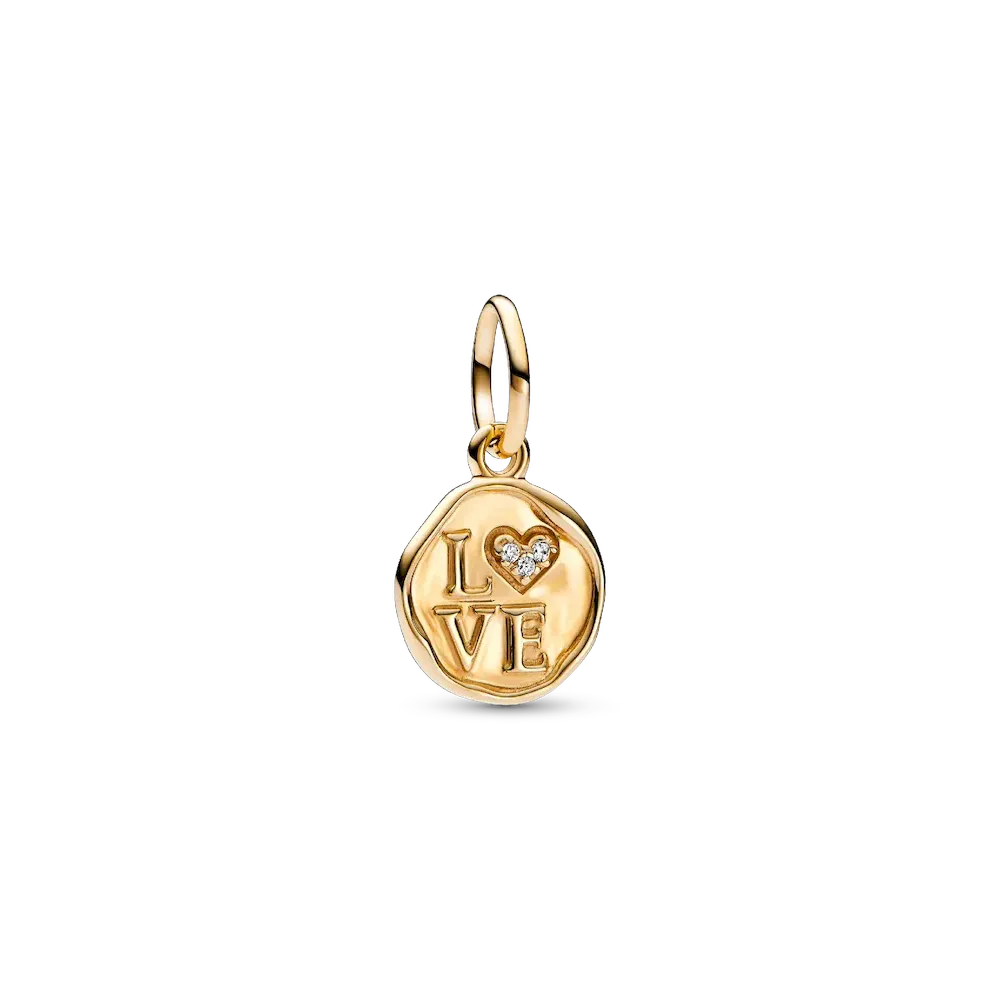 Sparkling Love Stamp Dangle Charm