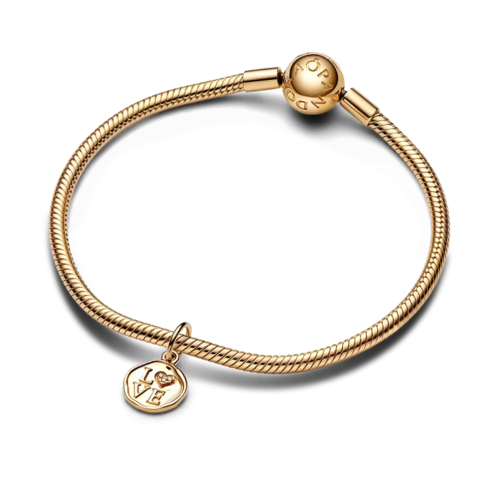 Sparkling Love Stamp Dangle Charm - Image 4