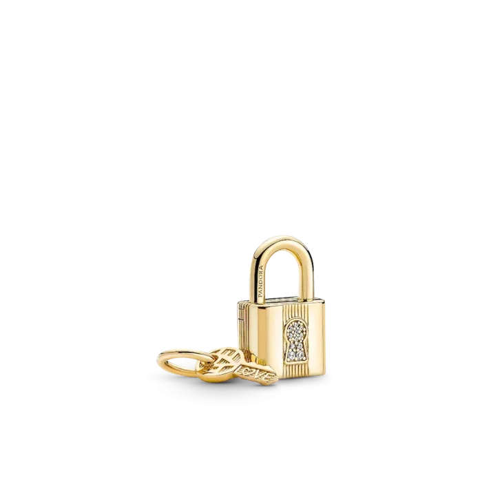 Gold Padlock Bracelet Set - Image 2