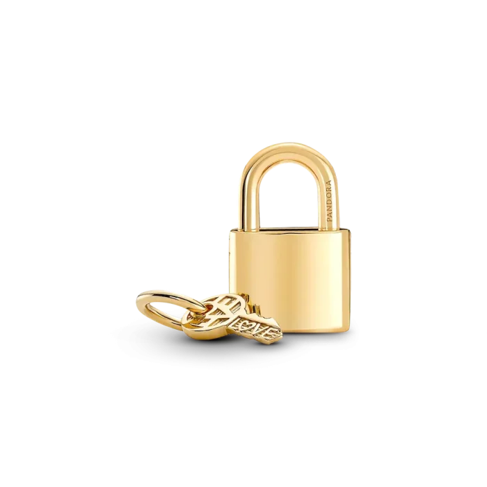 Padlock & Key Dangle Charm - Image 7