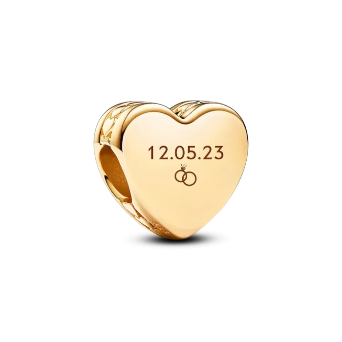 Engravable Heart Charm - Image 4
