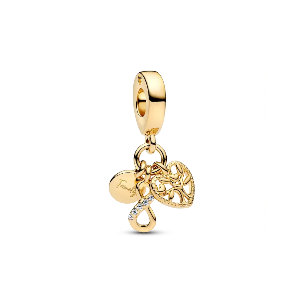 Family Infinity Triple Dangle Charm