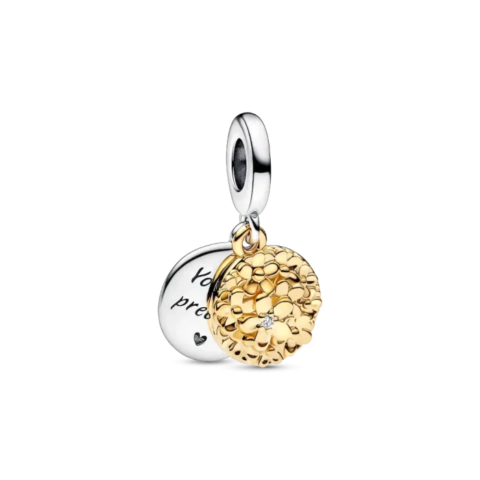 My Pandora Two Tone Daisy Dangle Charm Bracelet Set - Image 2