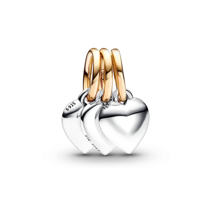 Two-tone Splittable Friendship Triple Dangle Charm - Image 5