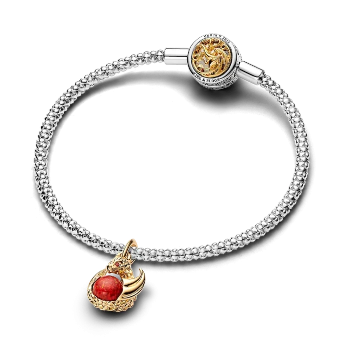 FINAL SALE - Game of Thrones Dragon Fire Dangle Charm - Image 4