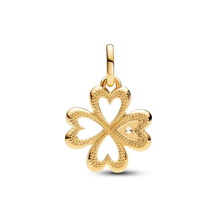 Pandora ME Heart Four-leaf Clover Medallion Charm - Image 5