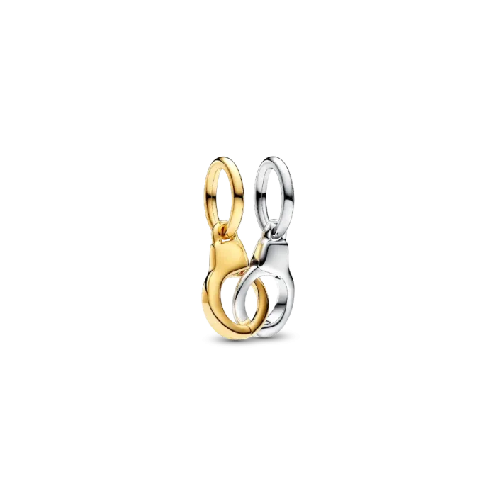 Linked Up Handcuff Dangle Charm Bracelet Set - Image 3