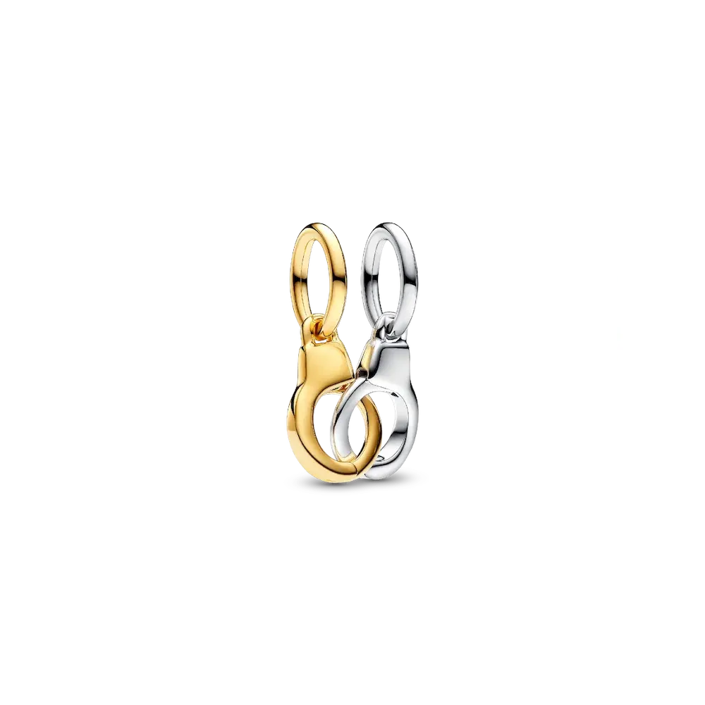 Openable & Splittable Handcuffs Dangle Charm