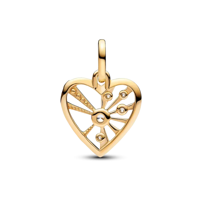 Heart & Rays Medallion Charm - Image 6