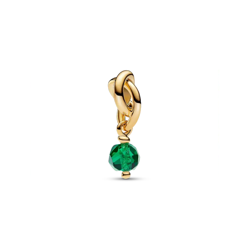 May Faceted Eternity Circle Dangle Charm