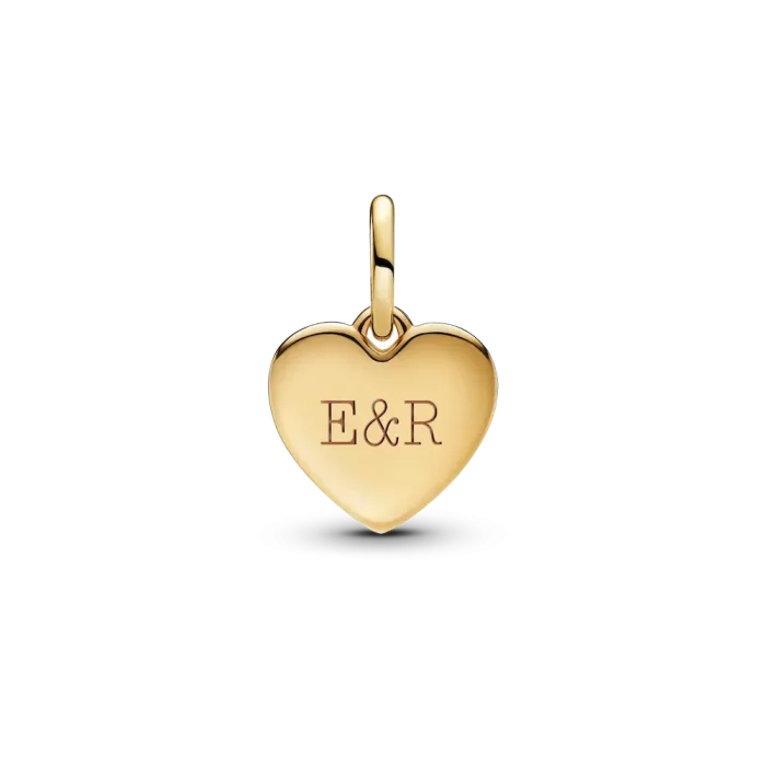 BE LOVE Engravable Golden Love Heart Charm Bracelet Set - Image 7