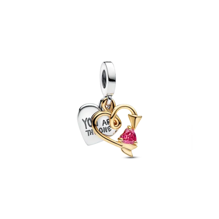 Arrow of Love Bracelet and Engravable Charm Set - Image 2