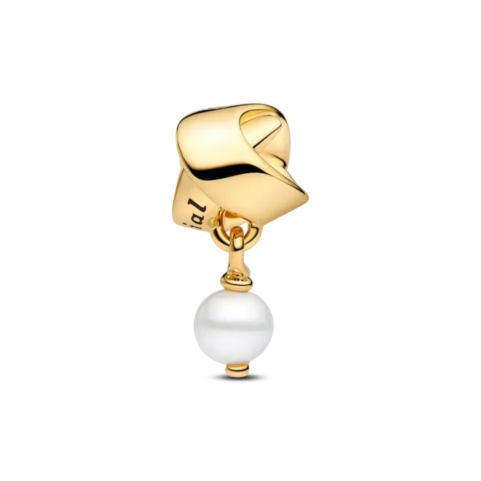 Treated Freshwater Cultured Pearl Ribbon Charm - Image 5