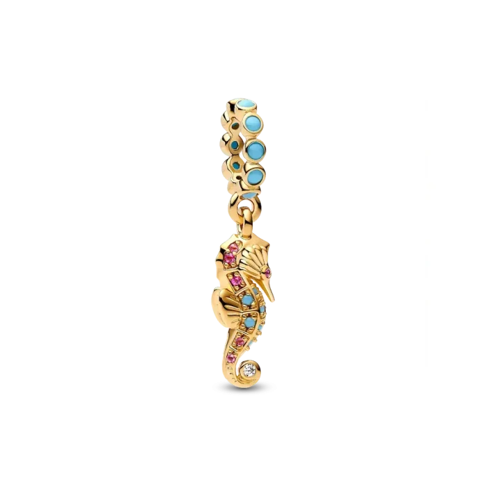 Seahorse and Starfish Charm Necklace - Image 3