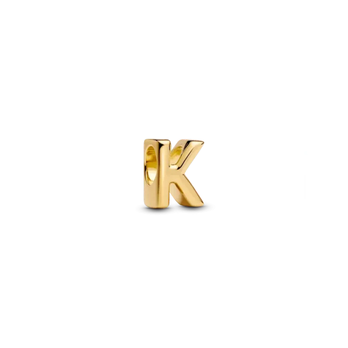 Letter K Charm Necklace - Image 2