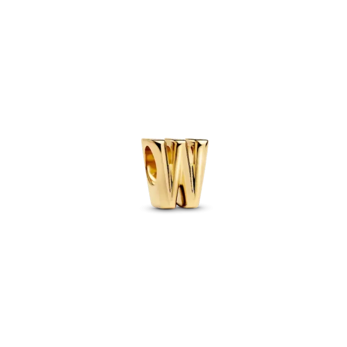 Letter W Charm Necklace - Image 2