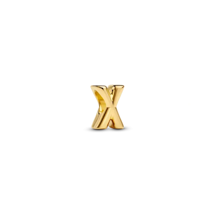 Letter X Charm Necklace - Image 2
