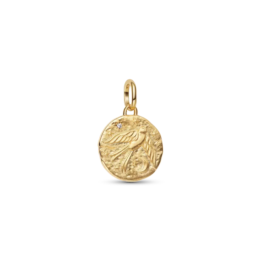 Swallow Medallion Charm