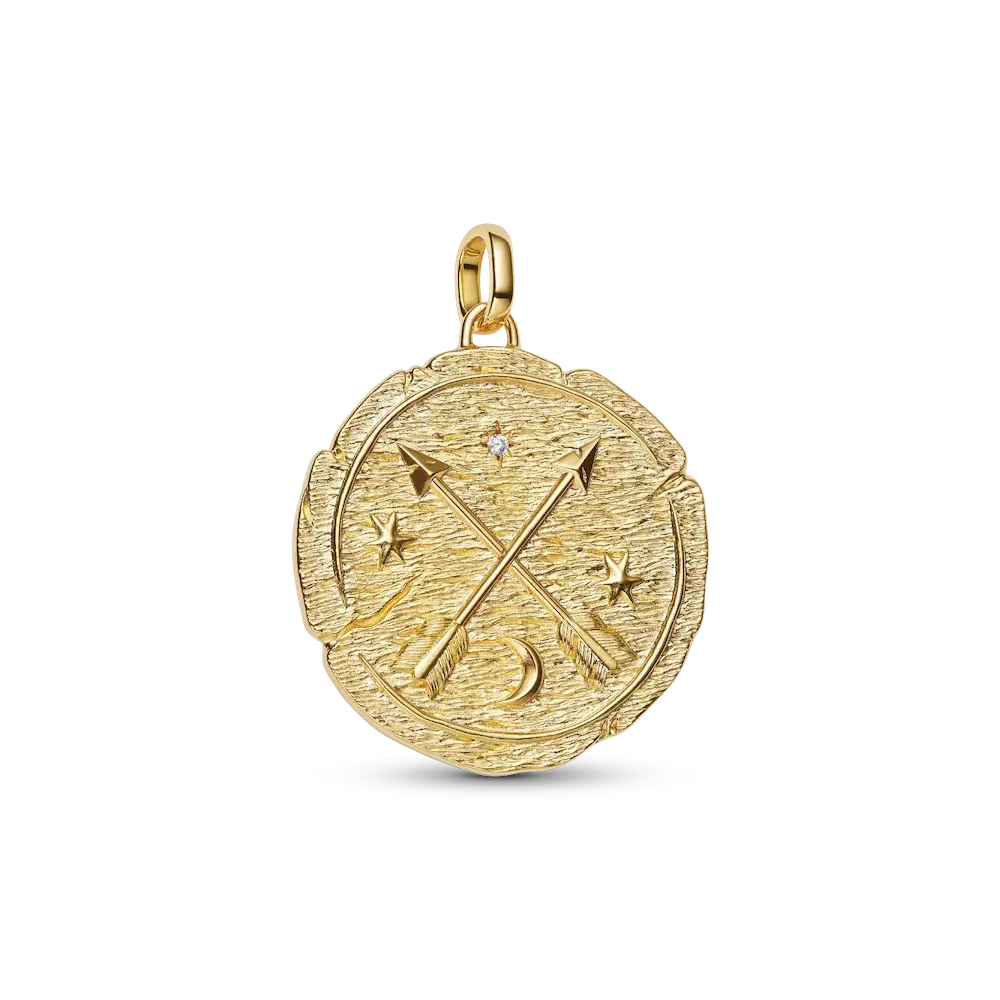 764084C01_RGB.webp Crossing Arrows Oversized Medallion Charm - Image 1