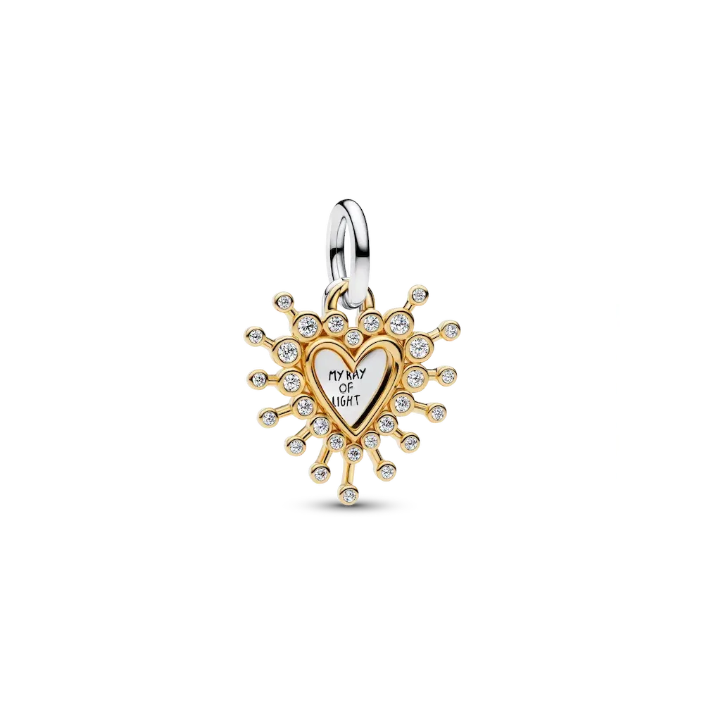 Radiant Heart Double Dangle Charm