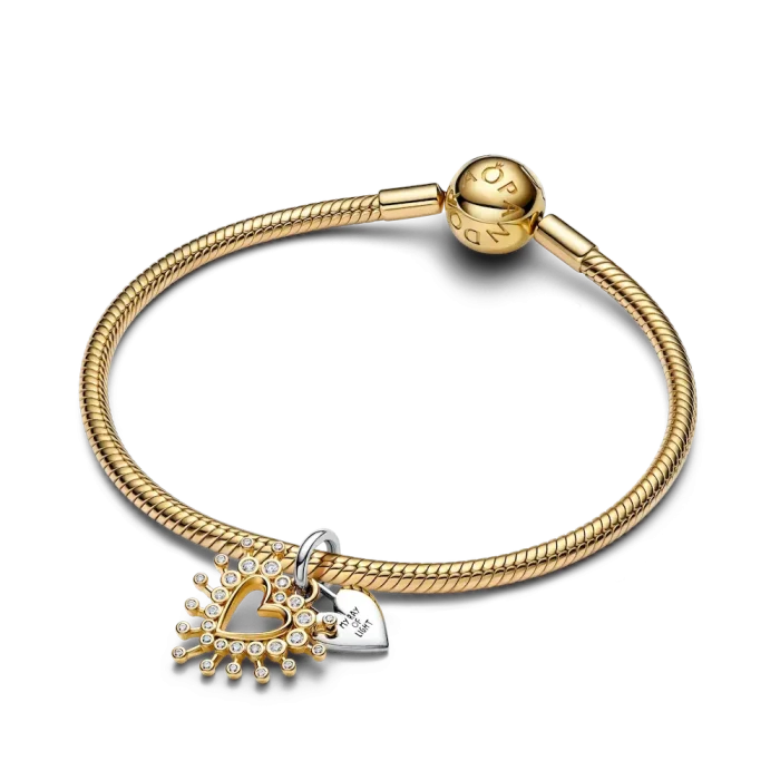 Radiant Heart Double Dangle Charm - Image 6