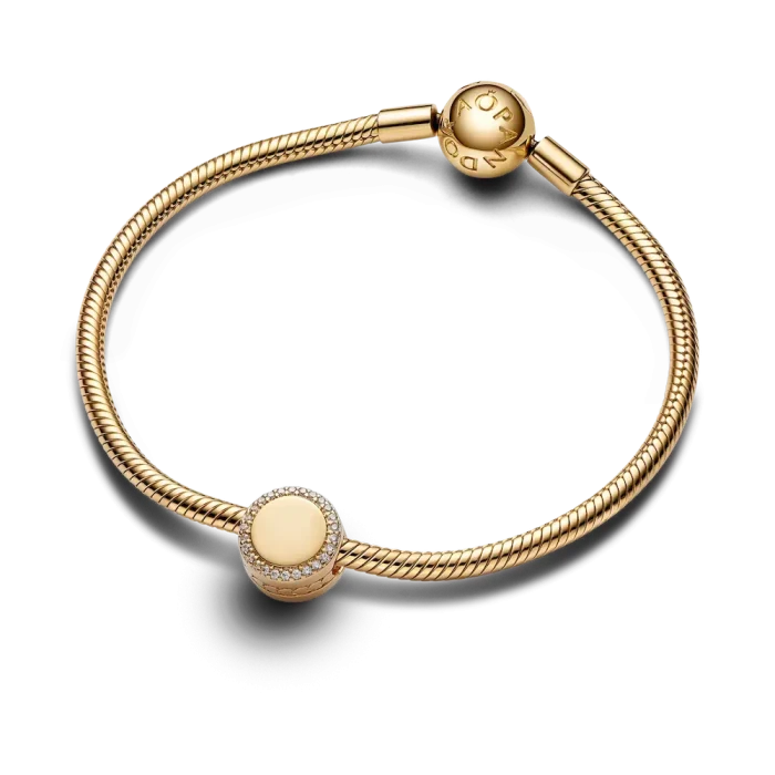 Engravable Sparkling Button Charm - Image 6