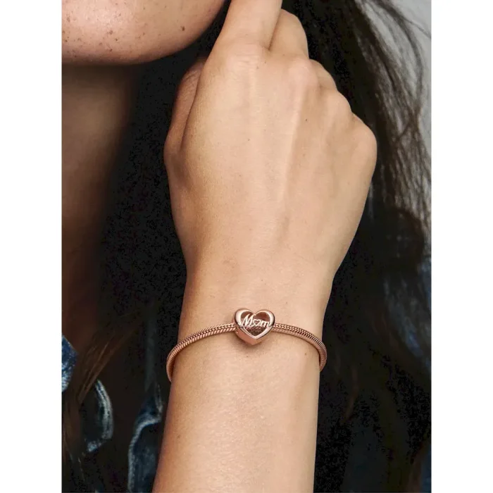 FINAL SALE - Thank You Mom Heart Charm - Image 2