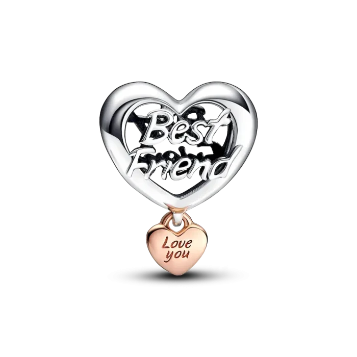 Love You Best Friend Heart Charm - Image 4