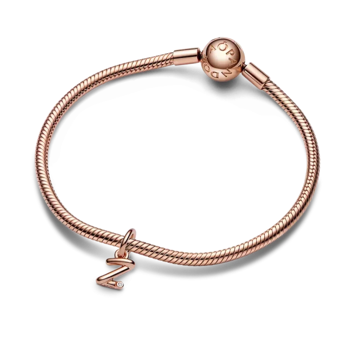 FINAL SALE - Letter Z Script Alphabet Dangle Charm - Image 4