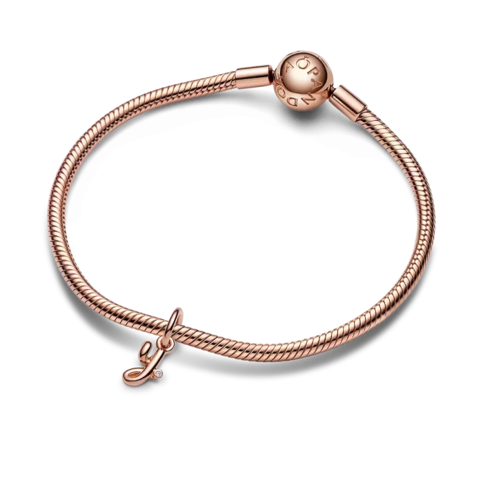 FINAL SALE - Letter Y Script Alphabet Dangle Charm - Image 4