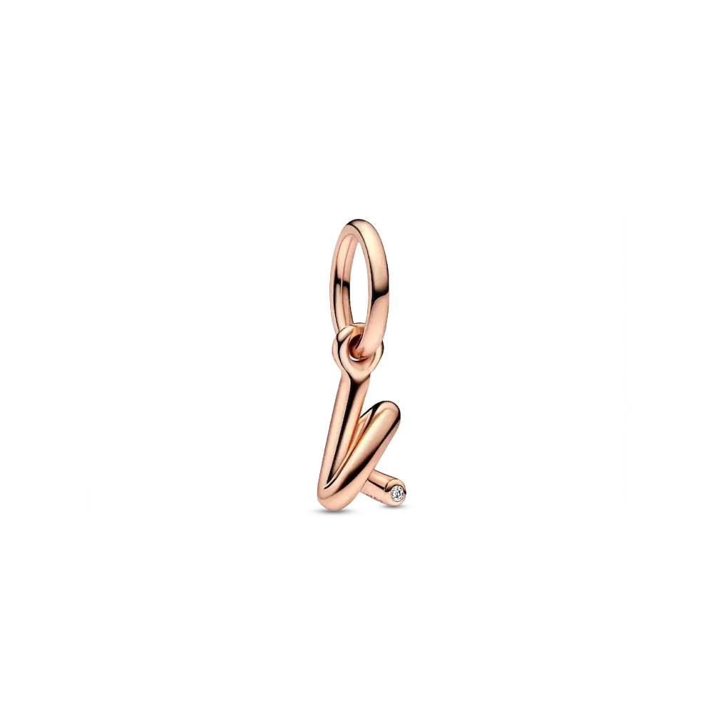 782460C01_RGB.webp FINAL SALE - Letter K Script Alphabet Dangle Charm - Image 1