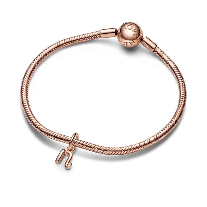 FINAL SALE - Letter N Script Alphabet Dangle Charm - Image 4