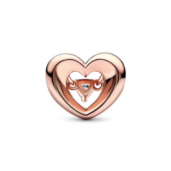 Radiant Heart & Floating Stone Charm - Image 5