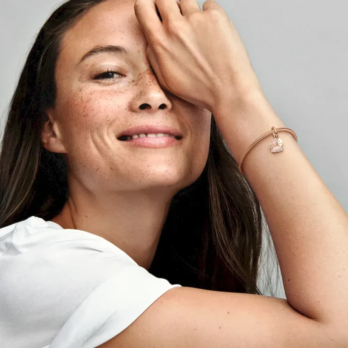 Pink Butterfly & Quote Double Dangle Charm - Image 3