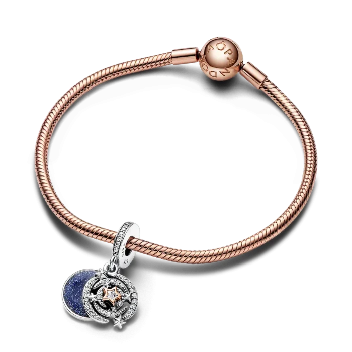 Two-tone Shooting Star Double Dangle Charm - Image 5