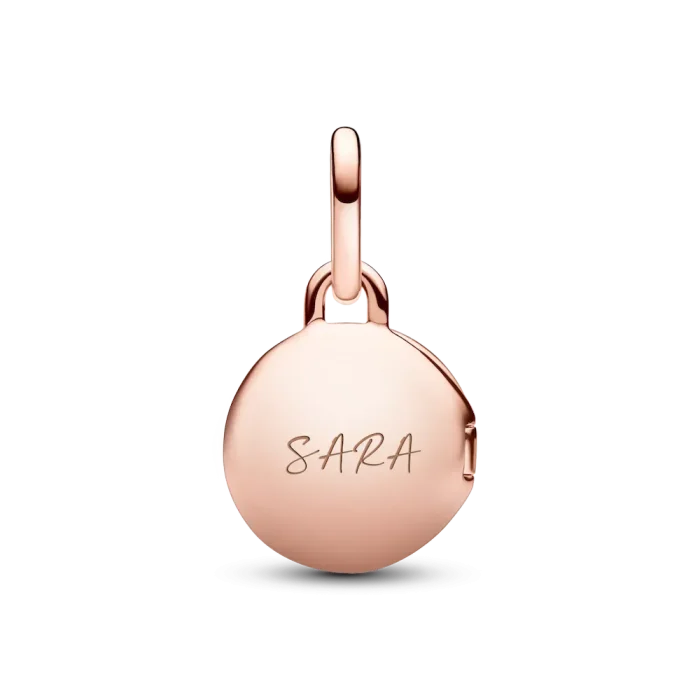 Openable & Engravable Love Locket Dangle Charm - Image 6