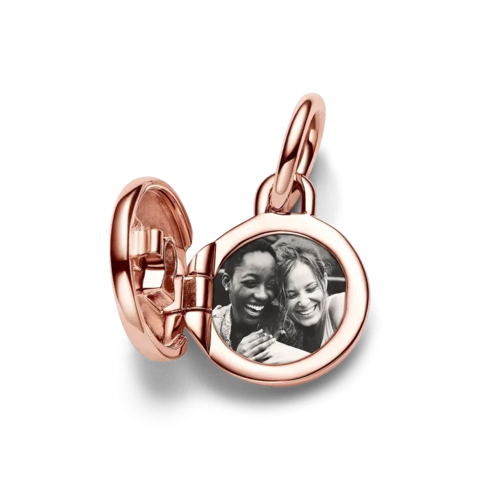 Openable & Engravable Love Locket Dangle Charm - Image 12
