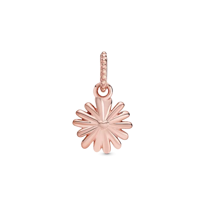 Pink Daisy Flower Dangle Charm - Image 5