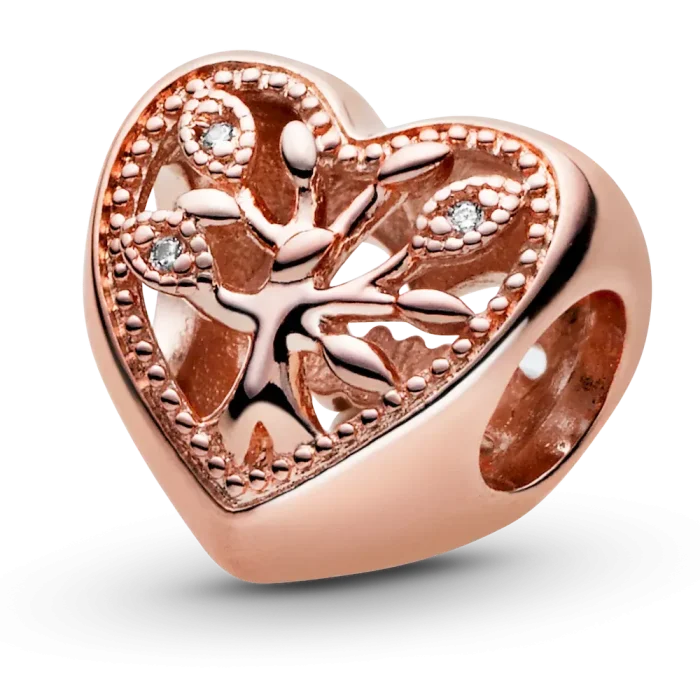 Openwork Family Tree Heart Charm - Image 5