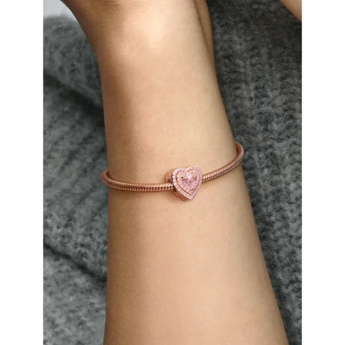 Sparkling Levelled Heart Charm - Image 2