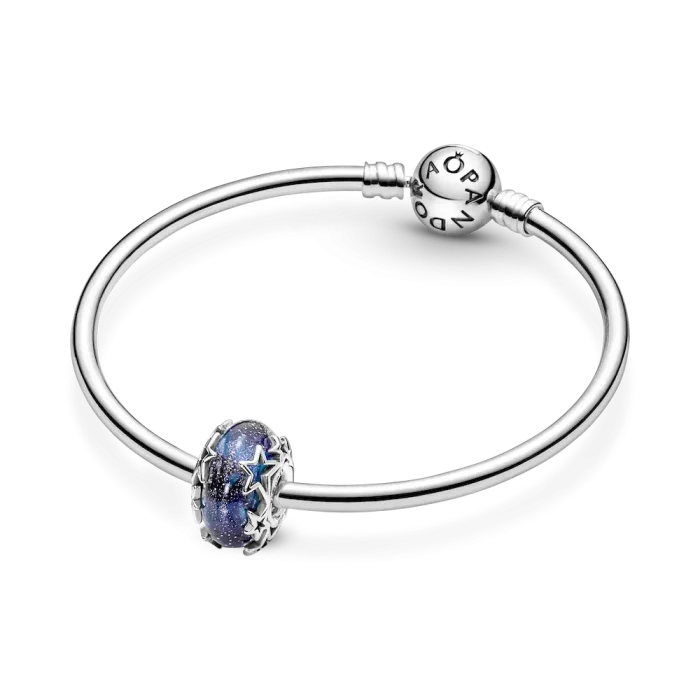 Galaxy Blue & Star Murano Charm - Image 5