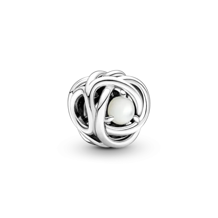 June Birthstone Eternity Circle O Pendant Set - Image 4