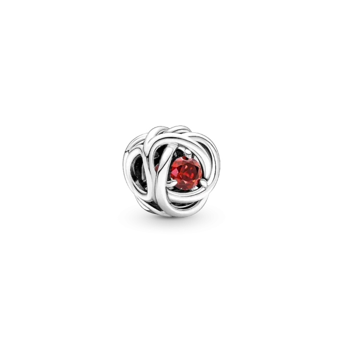 July Birthstone Eternity Circle O Pendant Set - Image 2