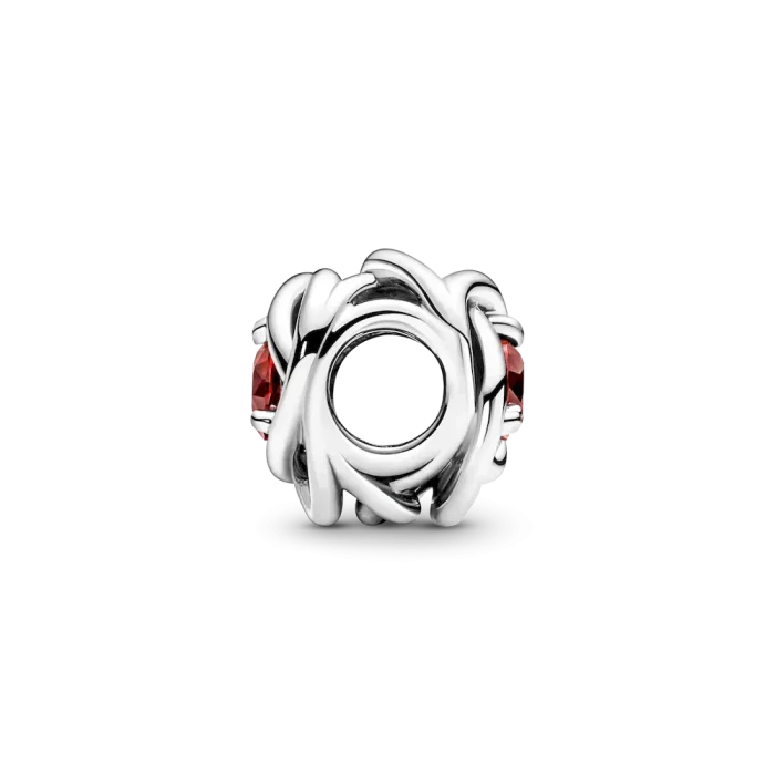 July Birthstone Eternity Circle O Pendant Set - Image 7