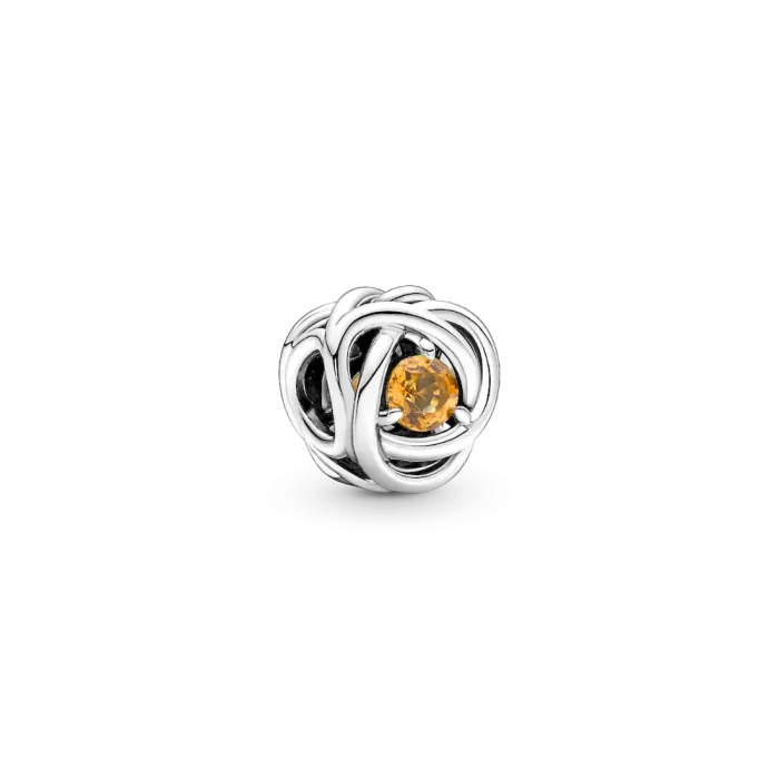 November Birthstone Eternity Circle O Pendant Set - Image 2