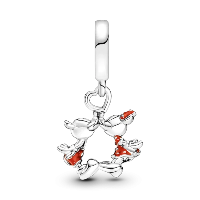 Disney Mickey Mouse & Minnie Mouse Kissing Dangle Charm - Image 5