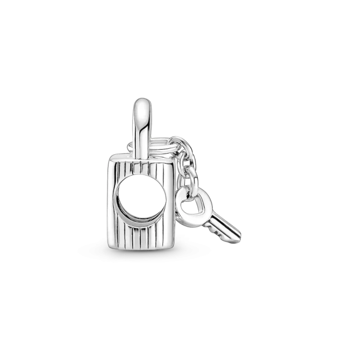 Padlock & Heart Key Charm - Image 6